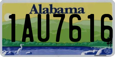 AL license plate 1AU7616