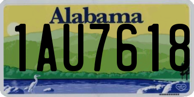 AL license plate 1AU7618