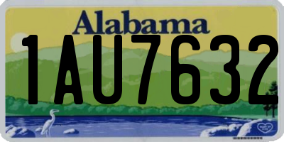 AL license plate 1AU7632