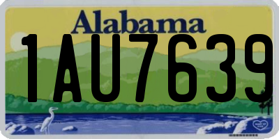 AL license plate 1AU7639