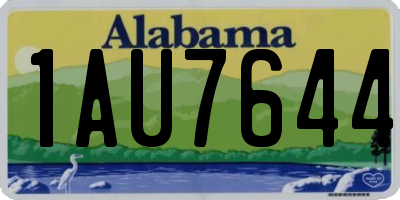 AL license plate 1AU7644