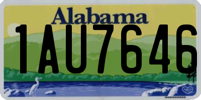 AL license plate 1AU7646
