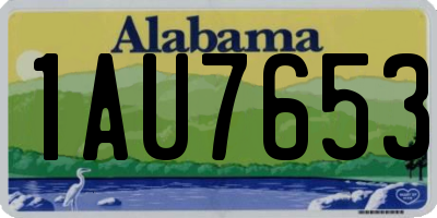 AL license plate 1AU7653