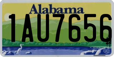 AL license plate 1AU7656