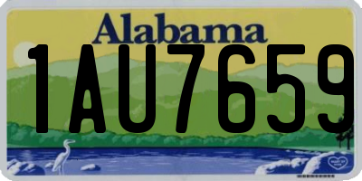 AL license plate 1AU7659