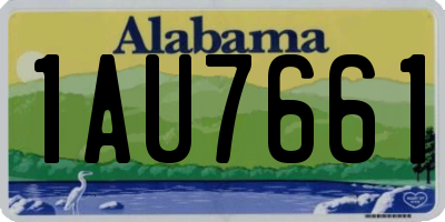 AL license plate 1AU7661