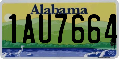 AL license plate 1AU7664