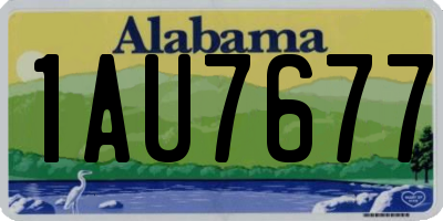 AL license plate 1AU7677
