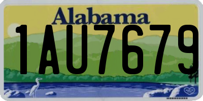 AL license plate 1AU7679