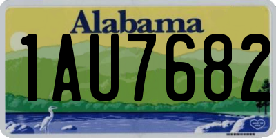 AL license plate 1AU7682