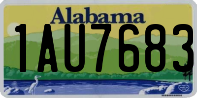 AL license plate 1AU7683
