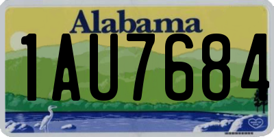 AL license plate 1AU7684