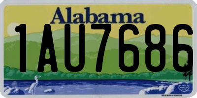 AL license plate 1AU7686