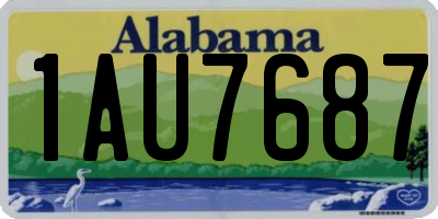 AL license plate 1AU7687