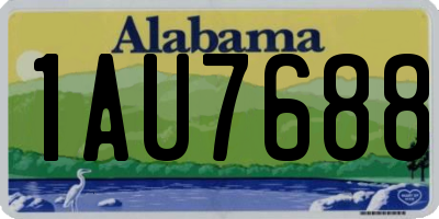 AL license plate 1AU7688