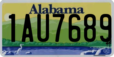 AL license plate 1AU7689