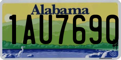 AL license plate 1AU7690