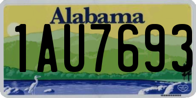 AL license plate 1AU7693