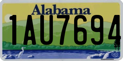AL license plate 1AU7694
