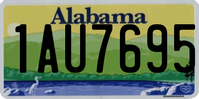 AL license plate 1AU7695