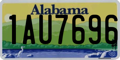 AL license plate 1AU7696