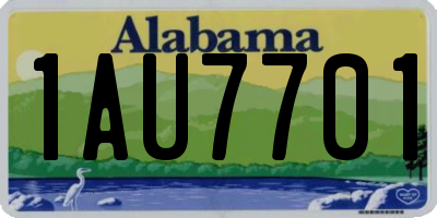 AL license plate 1AU7701