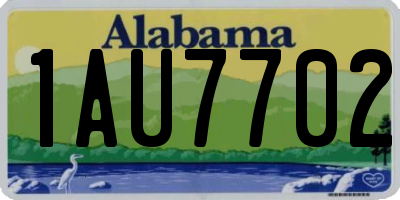 AL license plate 1AU7702
