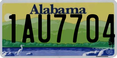 AL license plate 1AU7704