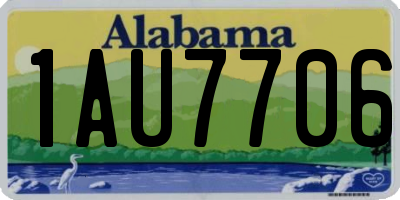 AL license plate 1AU7706