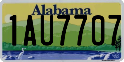 AL license plate 1AU7707