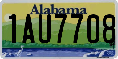 AL license plate 1AU7708