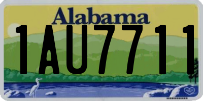 AL license plate 1AU7711