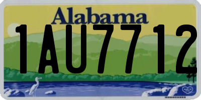 AL license plate 1AU7712