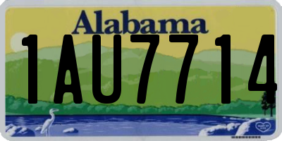 AL license plate 1AU7714