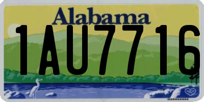 AL license plate 1AU7716