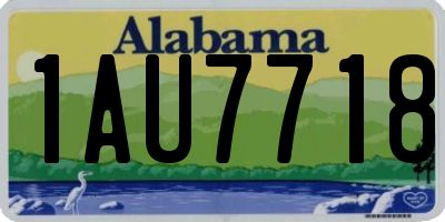 AL license plate 1AU7718