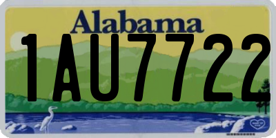 AL license plate 1AU7722