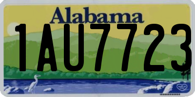 AL license plate 1AU7723