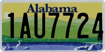 AL license plate 1AU7724
