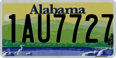 AL license plate 1AU7727