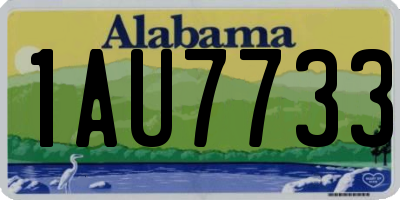 AL license plate 1AU7733