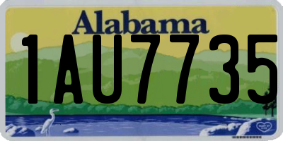 AL license plate 1AU7735