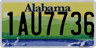 AL license plate 1AU7736