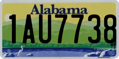 AL license plate 1AU7738