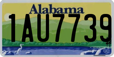 AL license plate 1AU7739