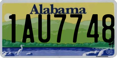 AL license plate 1AU7748