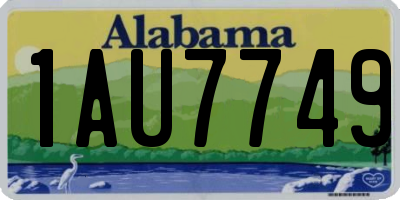 AL license plate 1AU7749