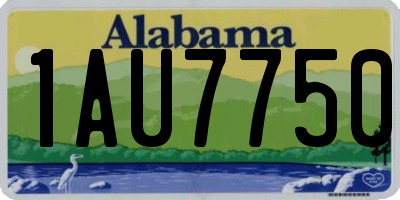AL license plate 1AU7750