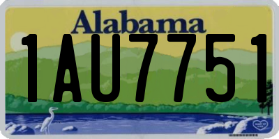 AL license plate 1AU7751