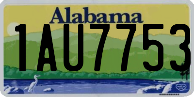 AL license plate 1AU7753